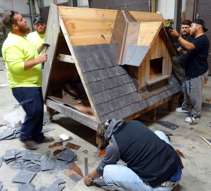 Introduction to Slate Roof Repair and Restoration, November 12, 2021 course graduates Introduction to Slate Roof Repair and Restoration, November 12, 2021 course graduates